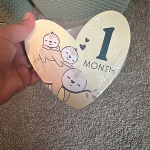 Animal Heart Baby Milestone Cards